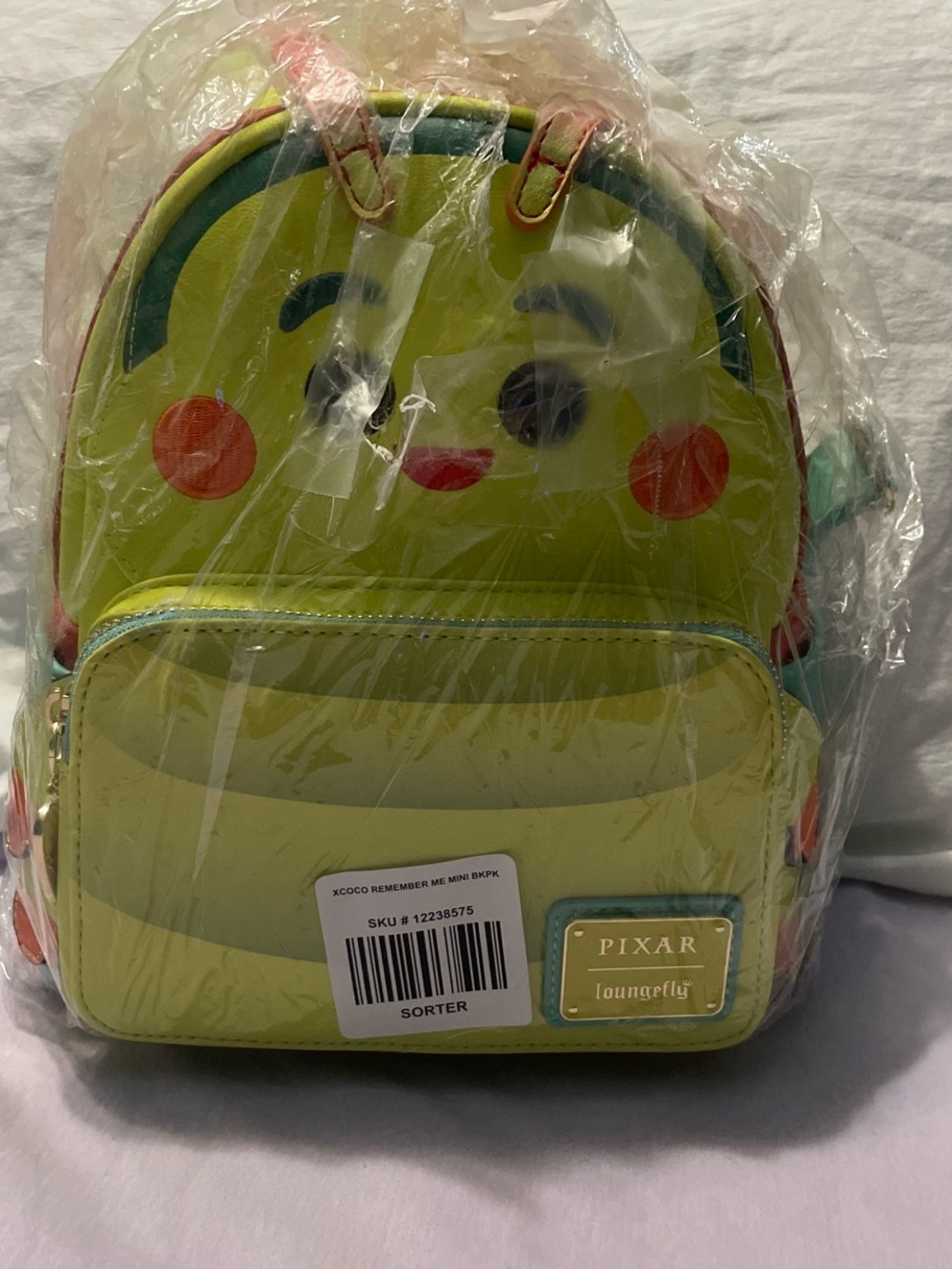 Loungefly Pixar Heimlich Mini Backpack with Colorful Accents